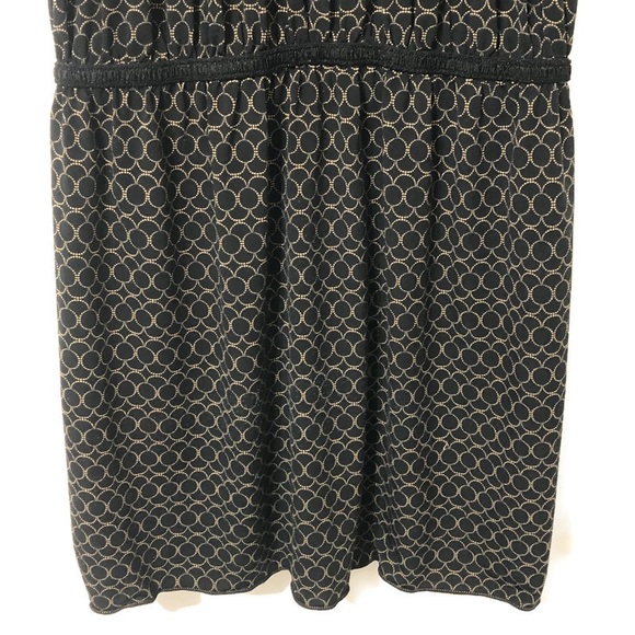 MAX STUDIO  | Black & Gold Empire Waist Top Size M - Picture 6 of 14